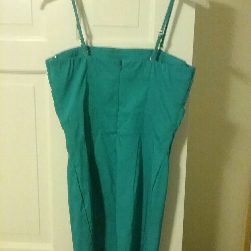 Verty Teal Ruffle Dress - Picture 2 of 2